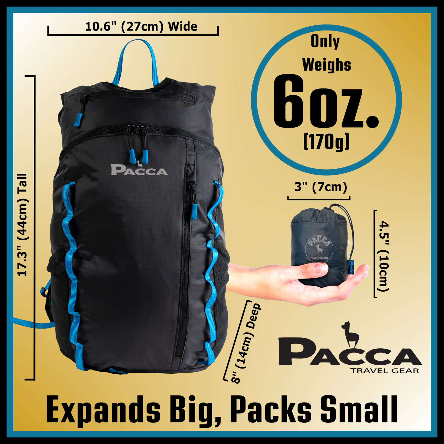 Packable day backpack best sale